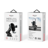 Yesido C123 Double Base Car Mobile Phone Holder | Charger With 10W 15W Qi Wireless Charging